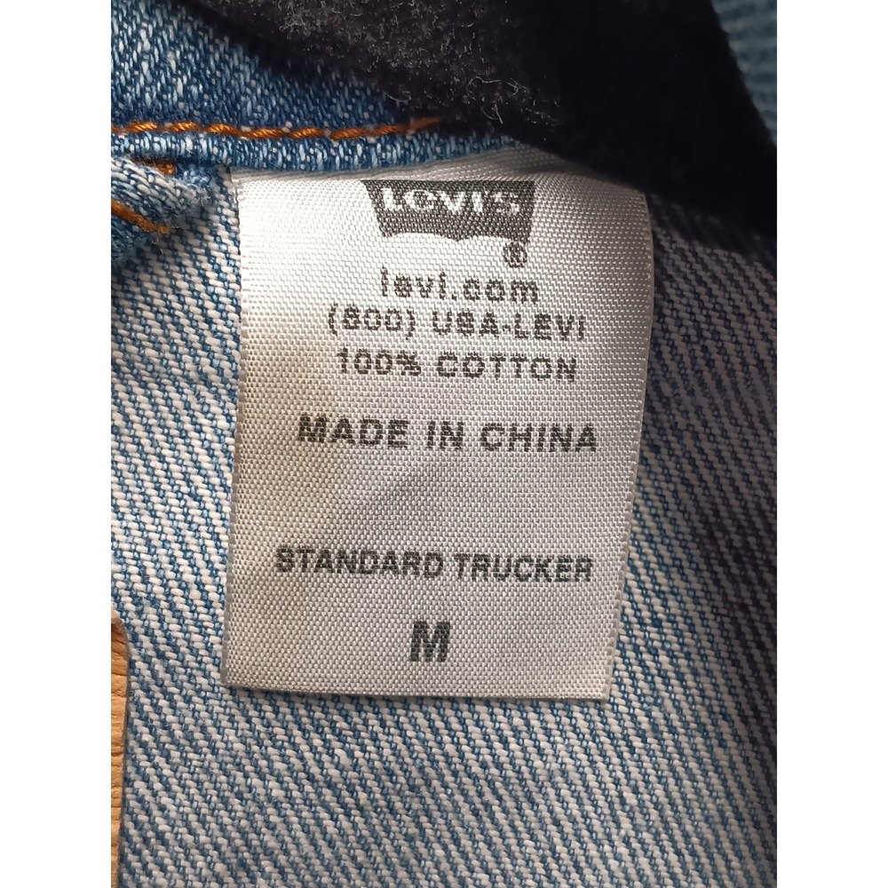 Levi's 70507 Standard Trucker Men's M Light Blue Denim Jacket - Picture 6 of 8
